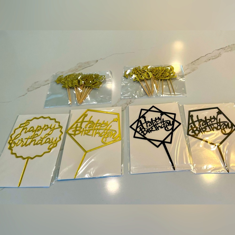 Cake & Cupcake Toppers. NWT.